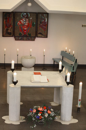 Der Altar der Bismarck-Gedächtnis-Kirche Aumühle