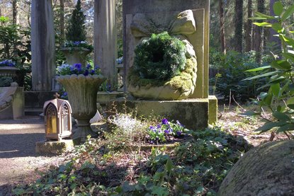 Grabanlage auf dem Waldfriedhof Aumühle - Copyright: Nikolaj Müller-Wusterwitz