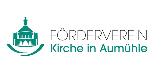 Das Logo des Foerdervereins, die Kirche mit 2 symbolisierten Händen