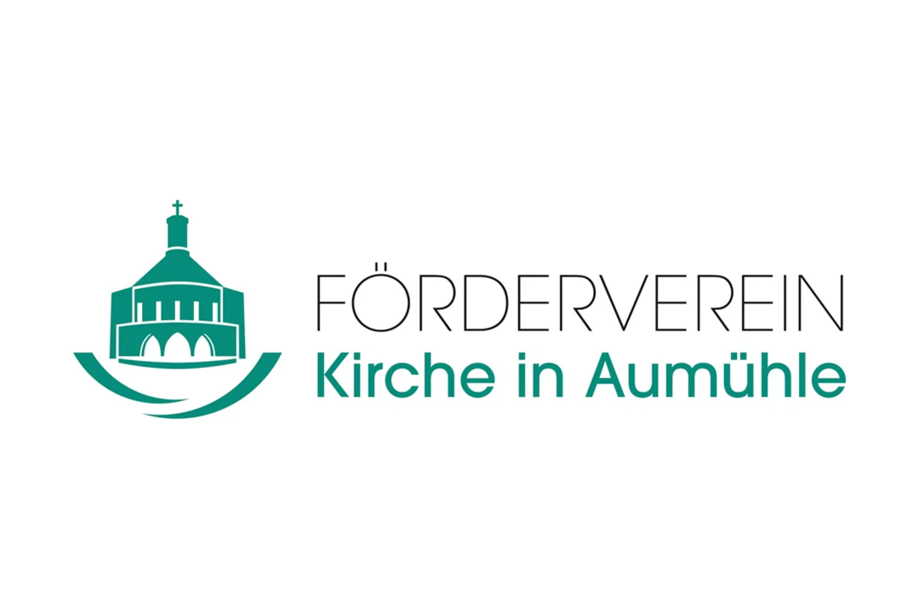 Das Logo des Foerdervereins, die Kirche mit 2 symbolisierten Händen