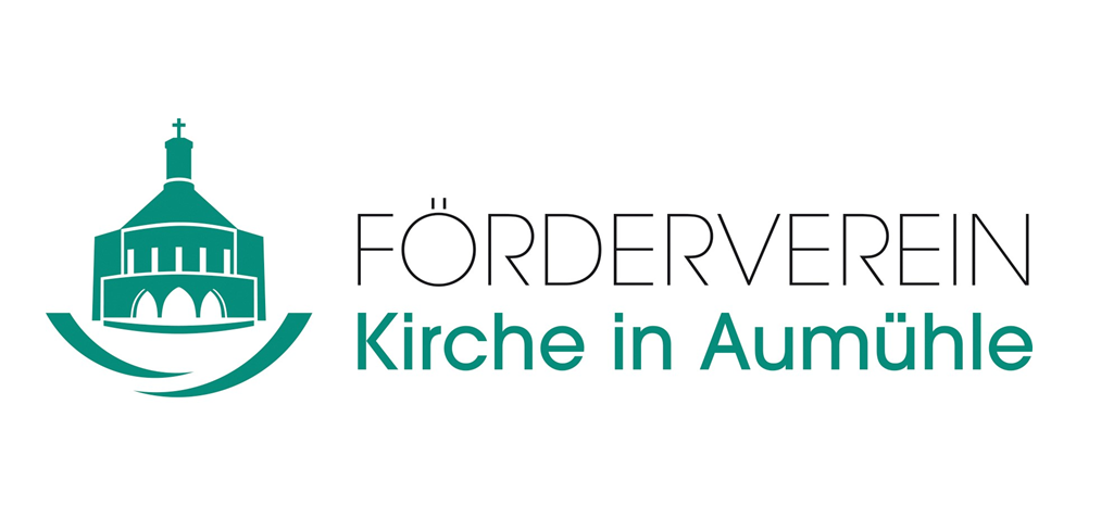Das Logo des Foerdervereins, die Kirche mit 2 symbolisierten Händen
